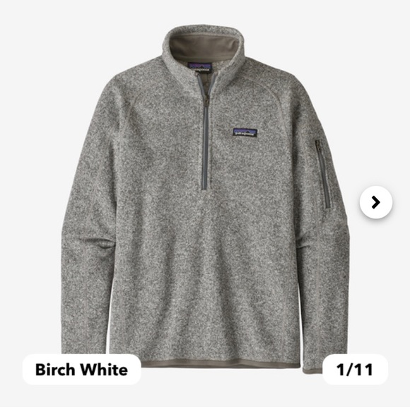 Patagonia Better Sweater 1/4 Zip Fleece in birch white - Picture 6 of 6